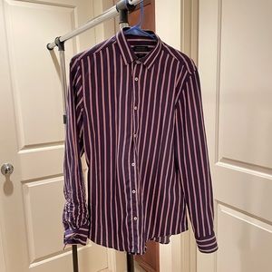 Slim Fit Zara Striped Dress Shirt, size small